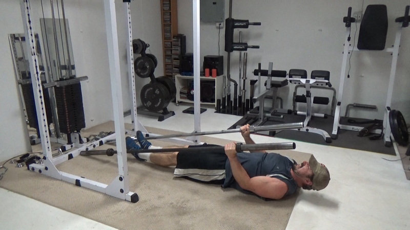 Two Barbell Landmine Sit-Ups For Building Core Strength and Six-Pack Abs Start