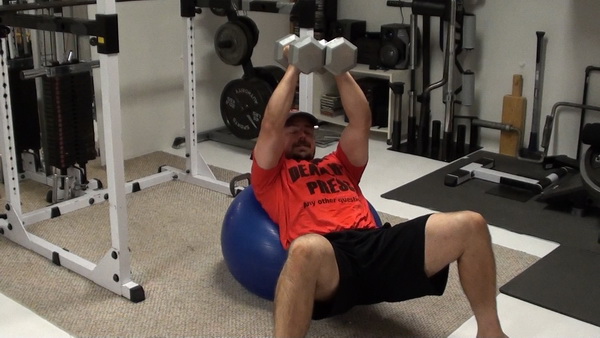 Two Dumbbell Ball Anti-Rotations For Deep Core Start