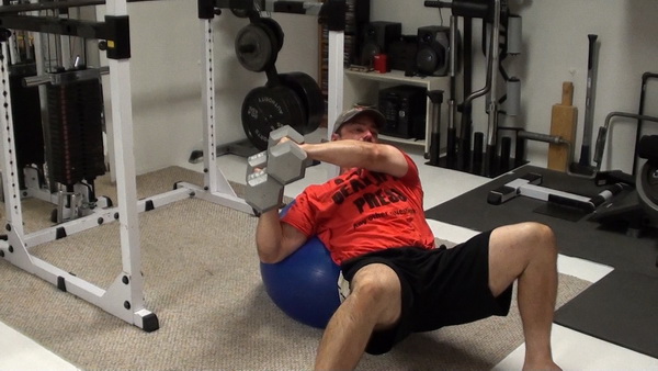 Two Dumbbell Ball Anti-Rotations For Deep Core Right