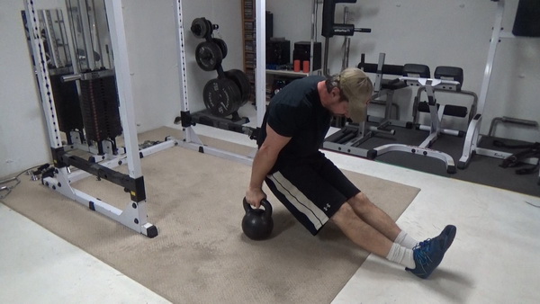 Two Kettlebell Sit-Ups For Six-Pack Ab Training Push