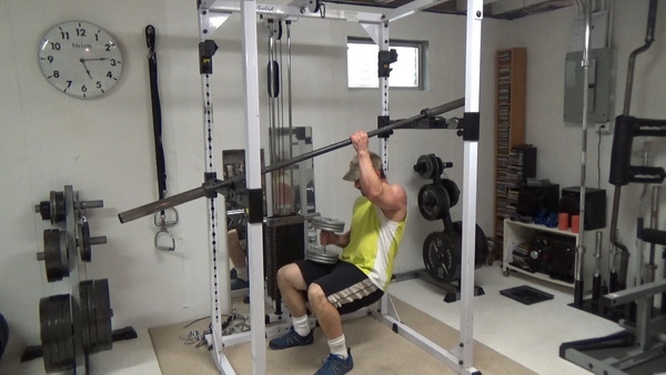 Ab Rippers Inverted Row and Press - Push/Pull Deep Core Strength Training dumbbell on thigh