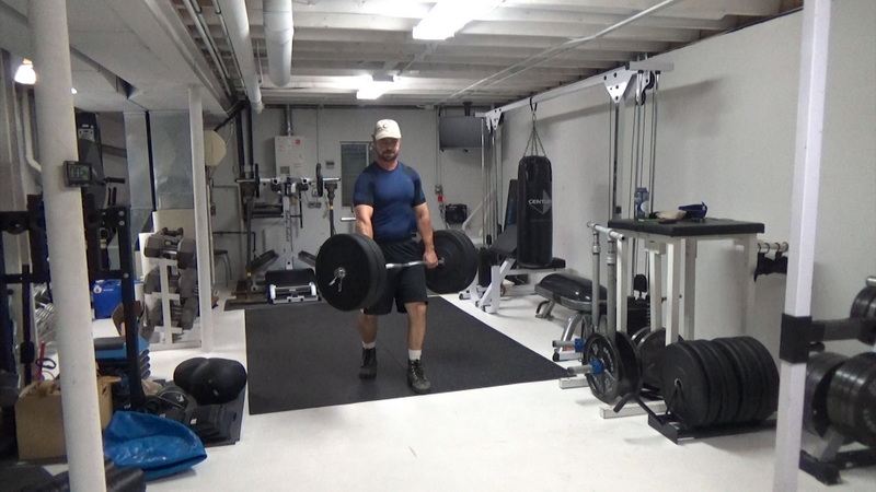 EZ Bar Walking Rotations - Deep Core Anti-Rotational Strength Training Right
