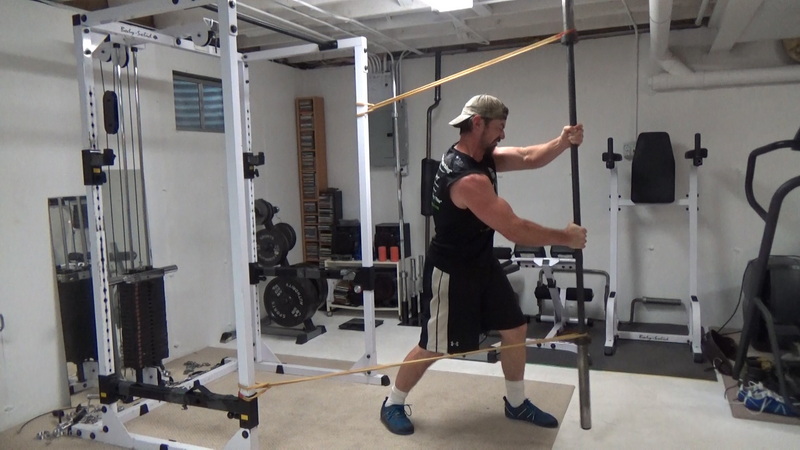 Propeller Pallof Presses With an Olympic Bar