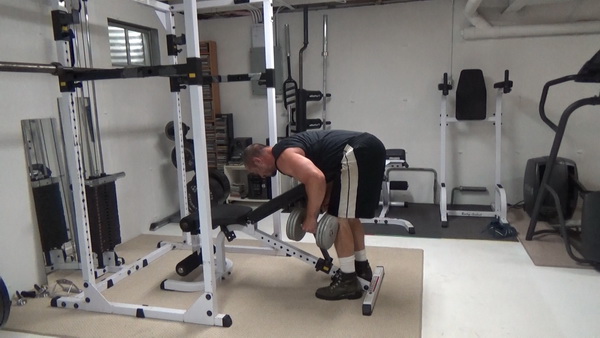 Two-Phase Decline Dumbbell Row Change Position