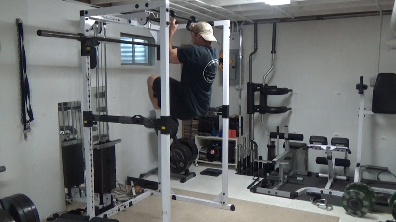 Two-Phase Pull-Up Rows  Halfway