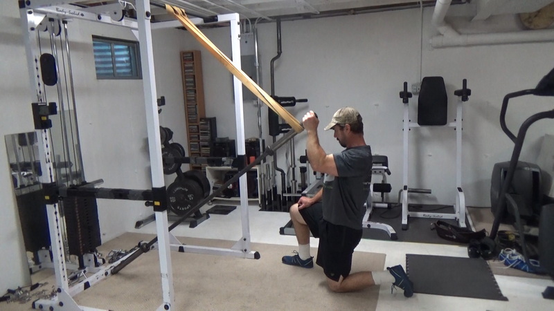 Bar-Band Leverage Pulldowns For Targeting Lower Lats Half Reps