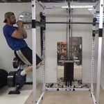 High-Tension Training For Lats Using Barbell Counterbalance Chin-Ups