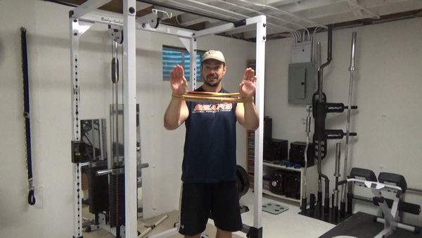Corner Rack Pull-Ups For Building Wider Lats band loops