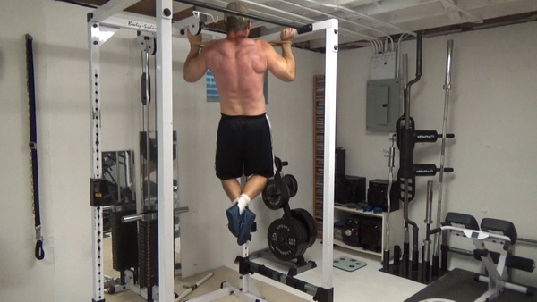 Corner Rack Pull-Ups For Building Wider Lats band top