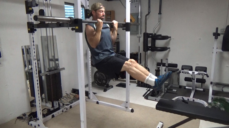 Feet-On-Bench Chin-Ups for Greater Lat Stretch Top