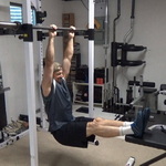 Feet-On-Bench Chin-Ups for Greater Lat Stretch