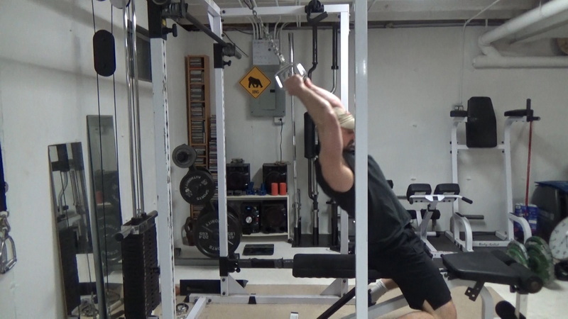 Inverted Half-Off Cable Rows For Strict Rowing With Zero Lower Back Stress Setup 2