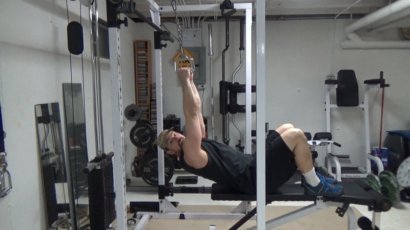 Inverted Half-Off Cable Rows For Strict Rowing With Zero Lower Back Stress Setup 3