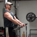 Arms-Forward Barbell Curls for Greater Biceps Tension