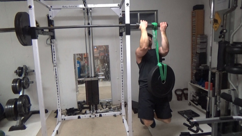 Band-Barbell Forearm Roller Chin-Ups keep going