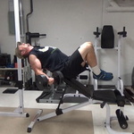 Get a Monster Mass-Building Bicep Stretch With Feet-Off Incline Curls