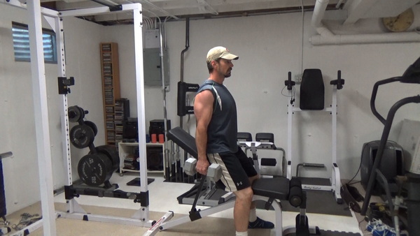 Incline Bench Seated/Standing Curls 