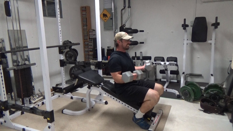 Incline Curls to Seated Dumbbell Curls Mechanical Reps Middle