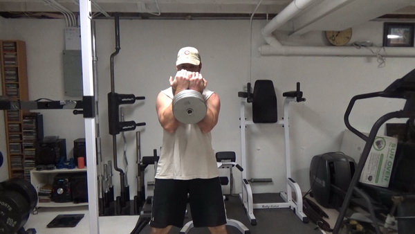 Levered Goblet Bicep Squats for an Incredible Bicep Contraction front view