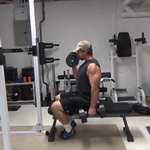 Seated Bench Clamp Strict Dumbbell Curls