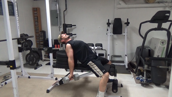 Stacked Plate Incline Curls for Bicep Stretch Tension Bottom
