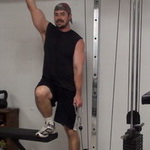 Low-Pulley Bench Step-Ups