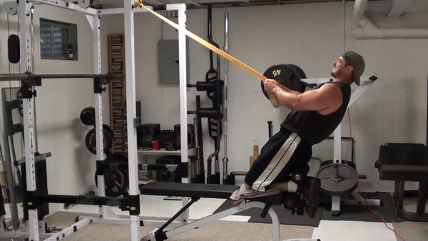 Band Assisted/Resisted Nordic Curls Pullback