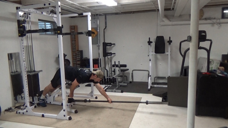 Landmine Glute-Ham Extensions for The Glute/Ham Tie-In Start One Hand