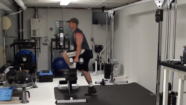 Bench Step-Ups to Reverse Lunges On Bench