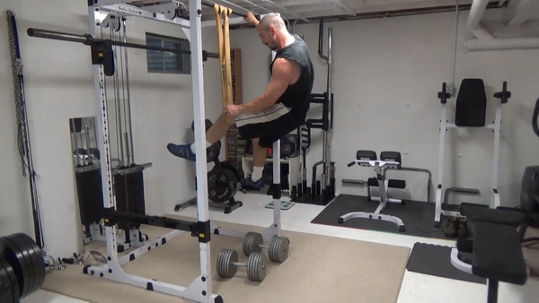 Dual Tension Split Squats Get Foot in Band