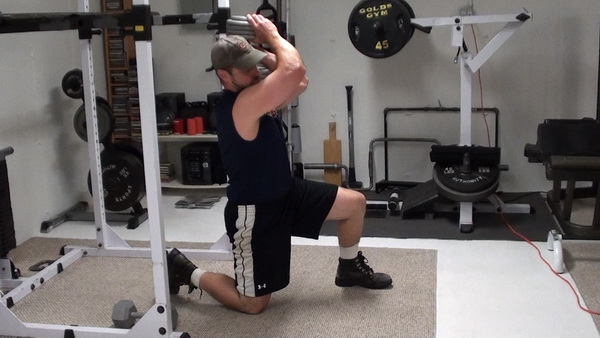 Split Squat Dumbbell Shouldering For Hip and Core Strength Training top