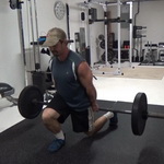 Barbell Cursing Walking Lunges