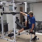 Replicate the Pendulum Squat Machine with The Incline Bench and a Dumbbell