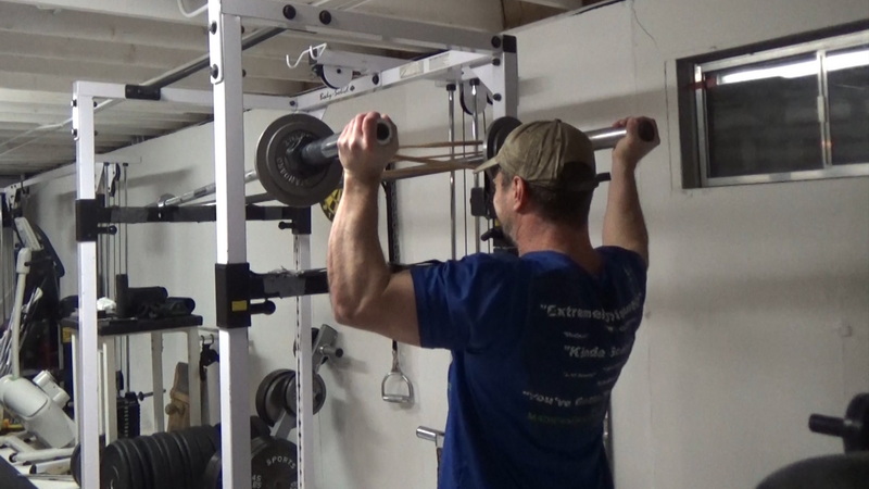 Banded Two-Bar Y Presses For Continuous Tension Shoulder Training Middle