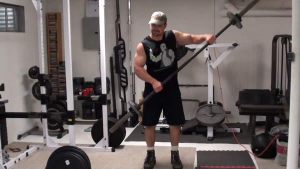 Barbell Lateral Raises Right