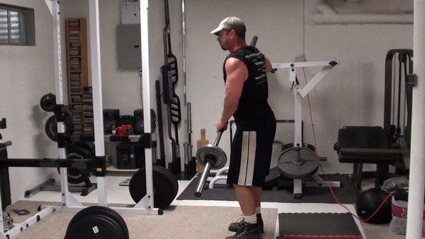 Barbell Lateral Raises Right Side