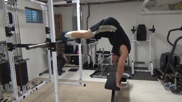 Elevated Pike Handstand Push-Ups for Bodyweight Shoulder Training Top