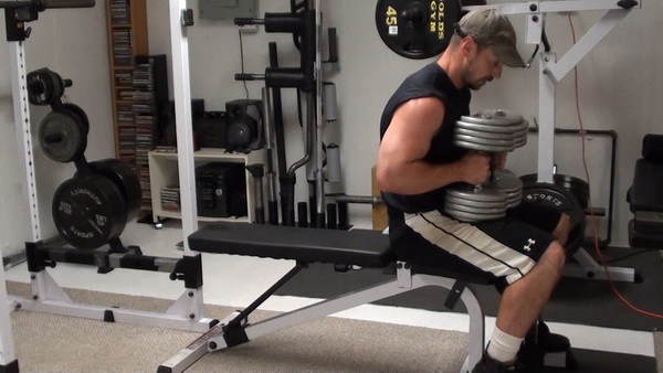 Close Neutral Grip Dumbbell Bench Press For Bigger Triceps Start