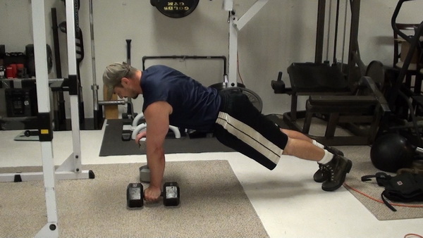 Mixed Height Dumbbell Push-Ups For Building Triceps Mass Start