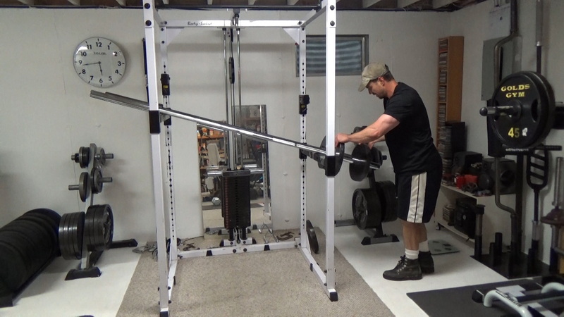 Two Bar Front Squat Machine Triple Drop Sets Change Weight