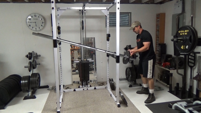 Two Bar Front Squat Machine Triple Drop Sets Change Weight