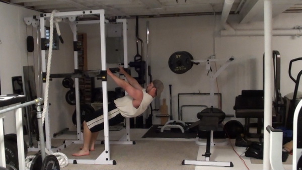 High-Bar Wide-Grip Pronated Inverted Row