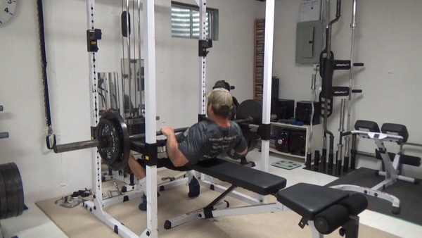 Bench-End Flat-Incline Bench Press For Building Your Upper Chest Setup 2