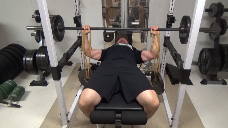 Thumb-Band Plate-Hanging Bench Press For Pec Activation Press