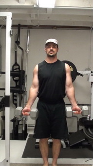 standing dumbbell curl