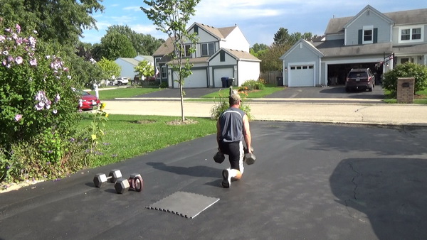 Two-Step Walking Lunges