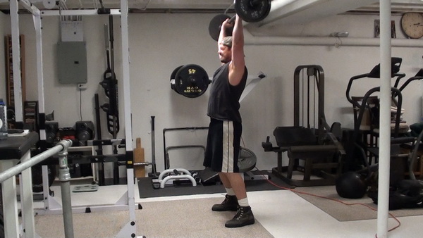 Barbell Hang Clean and Press