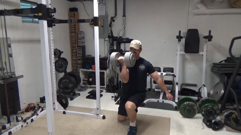 One-Dumbbell Curl Reverse Lunges Bottom