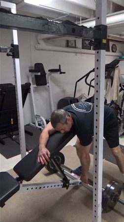 Two-Bar Chest-Supported Meadows Rows for a Wider Upper Back