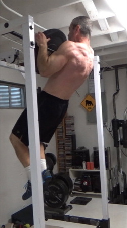 Plate Hook Pull-Ups For Unique Upper Back and Pinch Grip Training